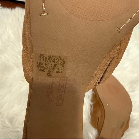 Vince Camuto Brown Suede Mules - Picture 7 of 8